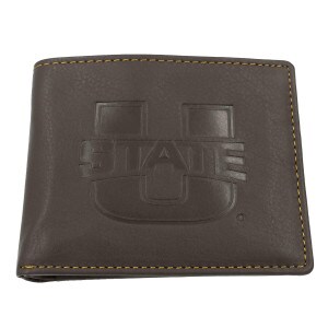 Brown Leather U-State Bi-Fold Wallet
